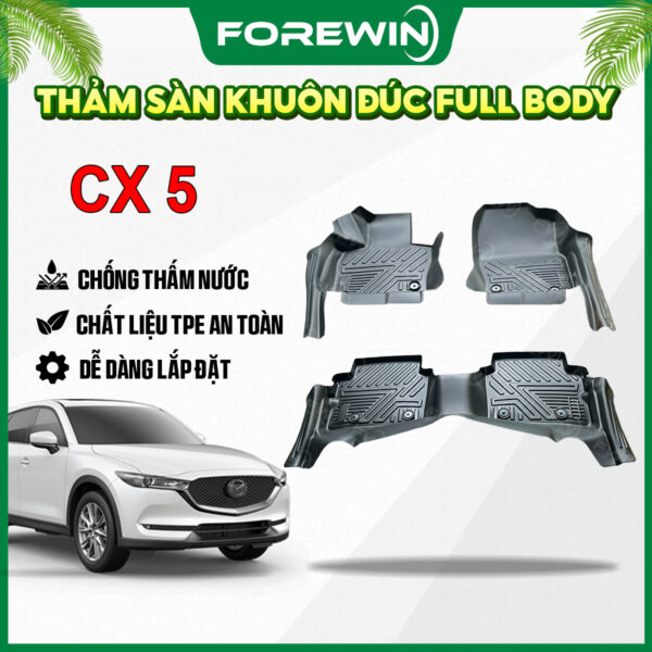 Thảm lót sàn TPE đúc Forewin cho Mazda CX5